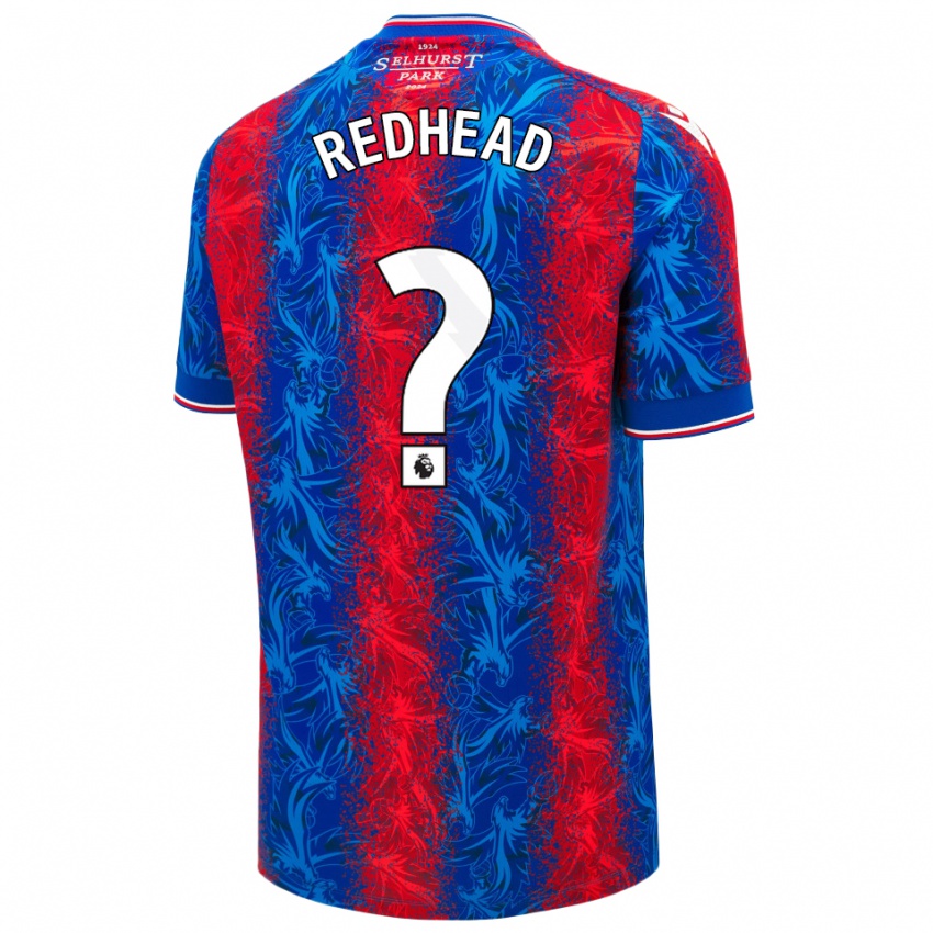 Niño Camiseta Caleb Redhead #0 Rayas Rojas Y Azules 1ª Equipación 2024/25 La Camisa México