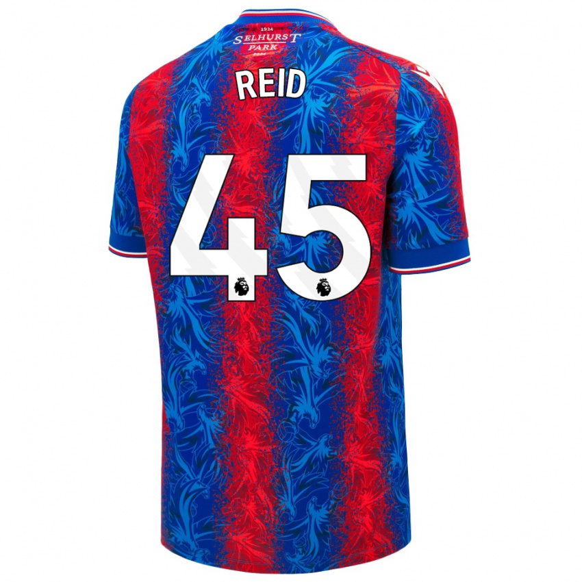 Niño Camiseta Dylan Reid #45 Rayas Rojas Y Azules 1ª Equipación 2024/25 La Camisa México