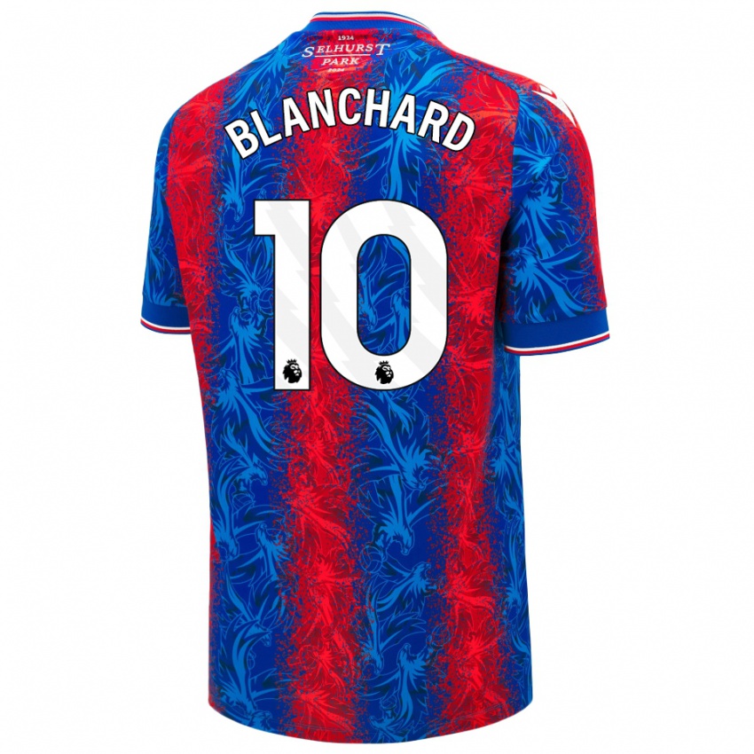 Niño Camiseta Annabel Blanchard #10 Rayas Rojas Y Azules 1ª Equipación 2024/25 La Camisa México