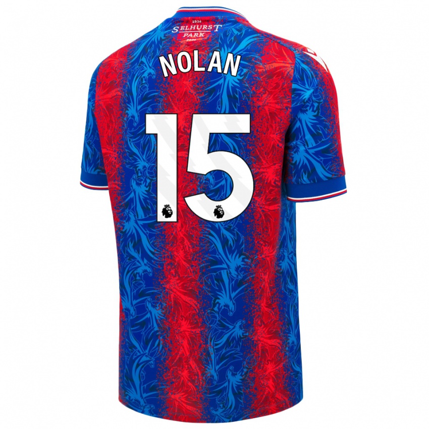 Niño Camiseta Hayley Nolan #15 Rayas Rojas Y Azules 1ª Equipación 2024/25 La Camisa México