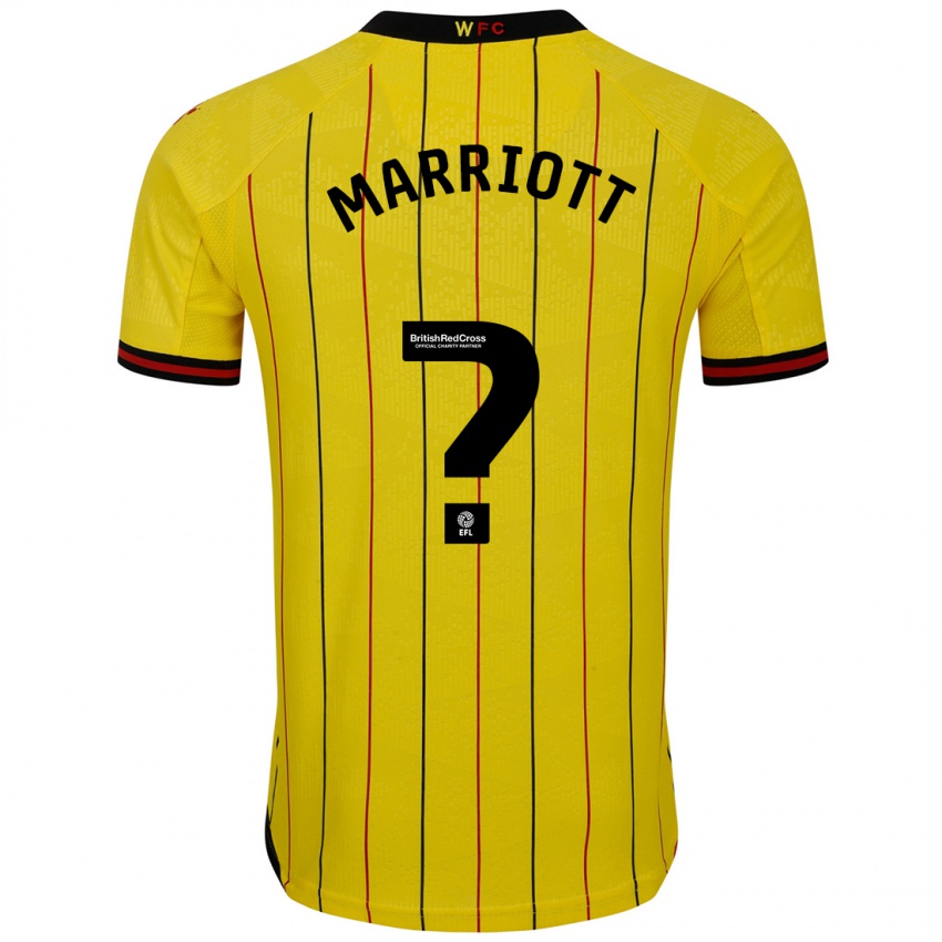 Niño Camiseta Alfie Marriott #0 Amarillo Negro 1ª Equipación 2024/25 La Camisa México