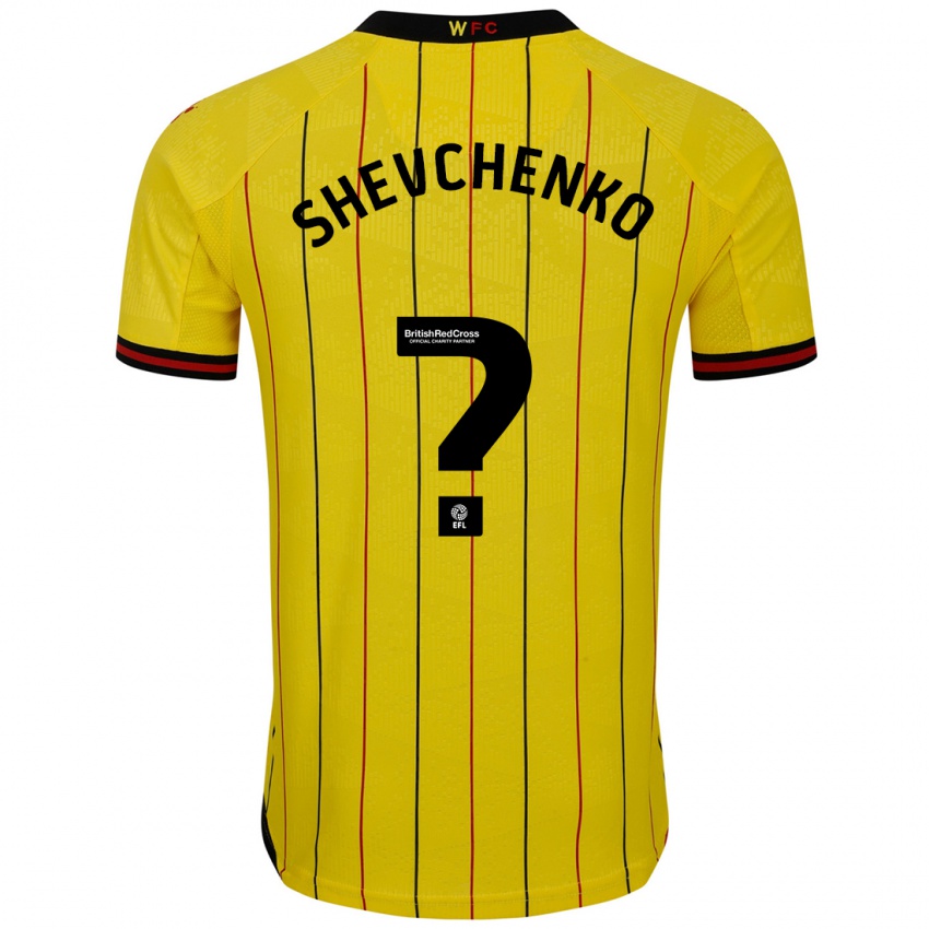 Niño Camiseta Kristian Shevchenko #0 Amarillo Negro 1ª Equipación 2024/25 La Camisa México