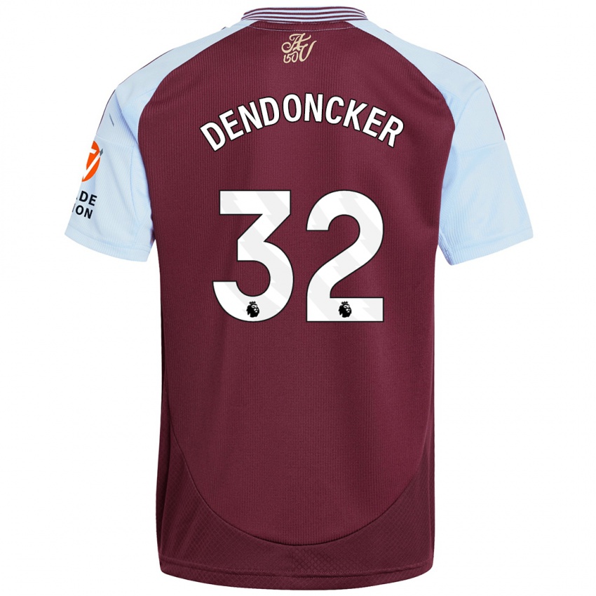 Niño Camiseta Leander Dendoncker #32 Borgoña Azul Cielo 1ª Equipación 2024/25 La Camisa México