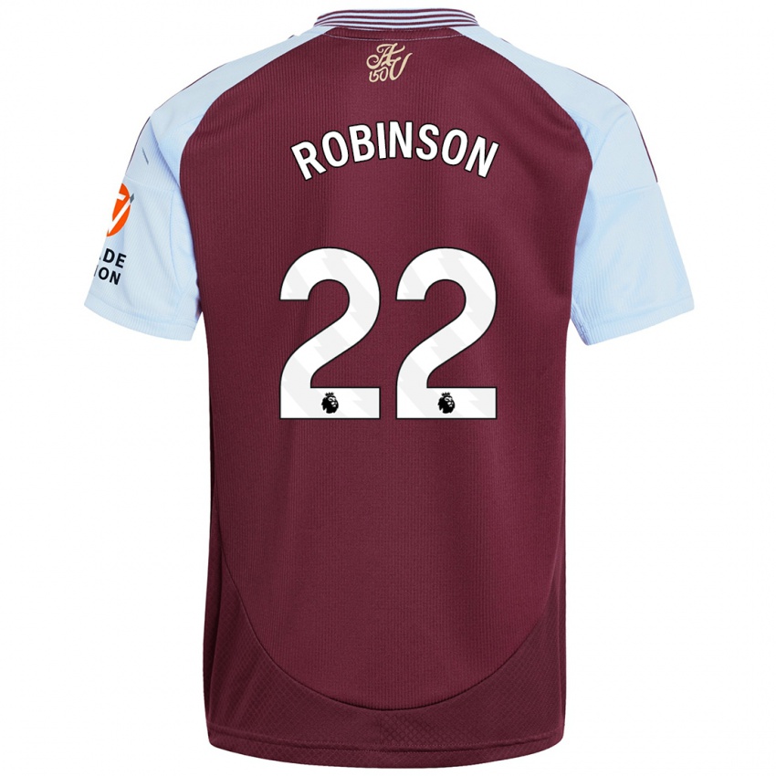 Niño Camiseta Katie Robinson #22 Borgoña Azul Cielo 1ª Equipación 2024/25 La Camisa México