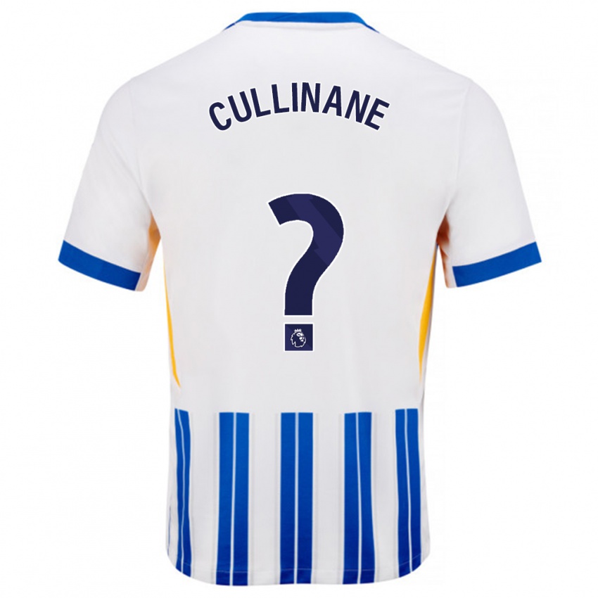 Niño Camiseta Billy-Ray Cullinane #0 Blanco Azul Rayas 1ª Equipación 2024/25 La Camisa México