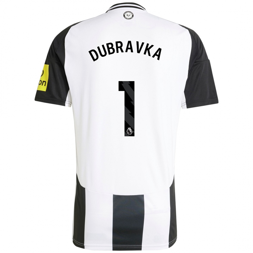 Niño Camiseta Martin Dúbravka #1 Blanco Negro 1ª Equipación 2024/25 La Camisa México