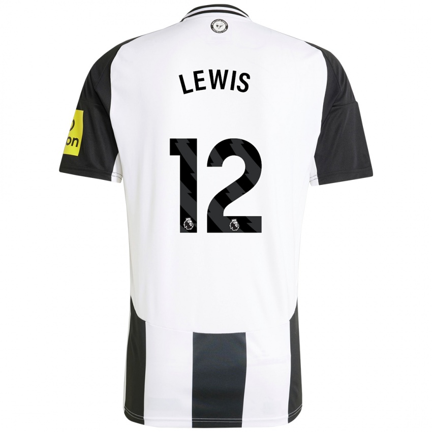 Niño Camiseta Jamal Lewis #12 Blanco Negro 1ª Equipación 2024/25 La Camisa México