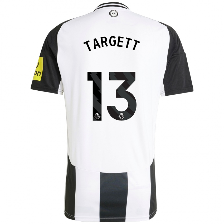 Niño Camiseta Matt Targett #13 Blanco Negro 1ª Equipación 2024/25 La Camisa México