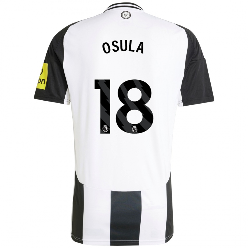 Niño Camiseta William Osula #18 Blanco Negro 1ª Equipación 2024/25 La Camisa México