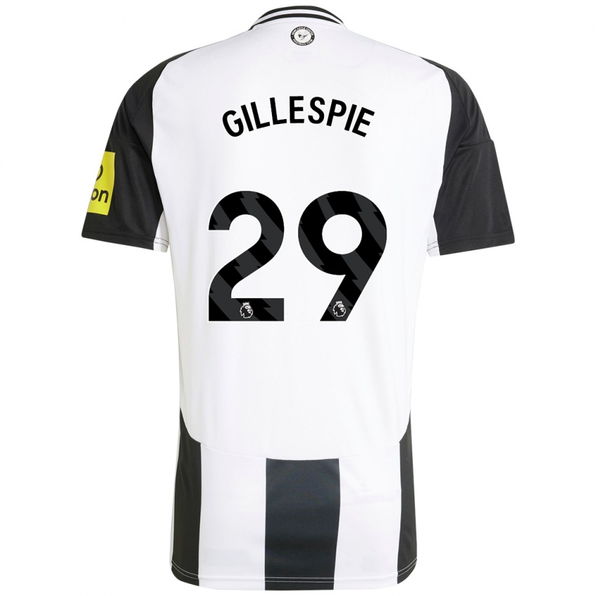 Niño Camiseta Mark Gillespie #29 Blanco Negro 1ª Equipación 2024/25 La Camisa México