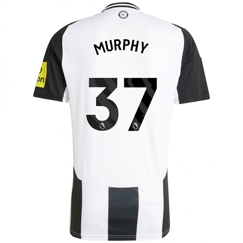 Niño Camiseta Alex Murphy #37 Blanco Negro 1ª Equipación 2024/25 La Camisa México