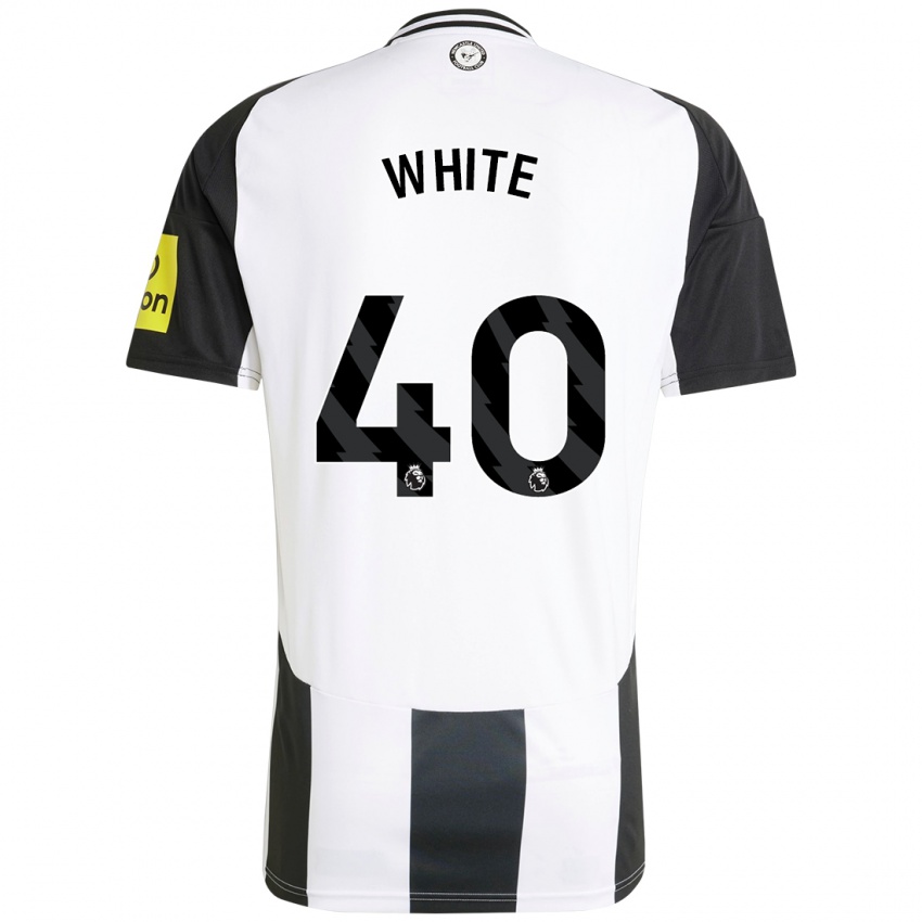 Niño Camiseta Joe White #40 Blanco Negro 1ª Equipación 2024/25 La Camisa México