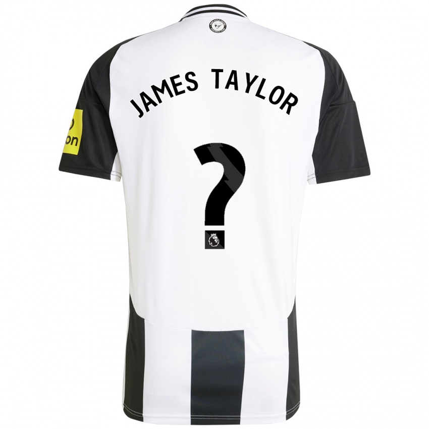 Niño Camiseta James Taylor #0 Blanco Negro 1ª Equipación 2024/25 La Camisa México