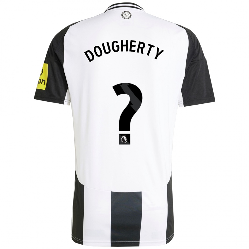 Niño Camiseta Ryan Dougherty #0 Blanco Negro 1ª Equipación 2024/25 La Camisa México