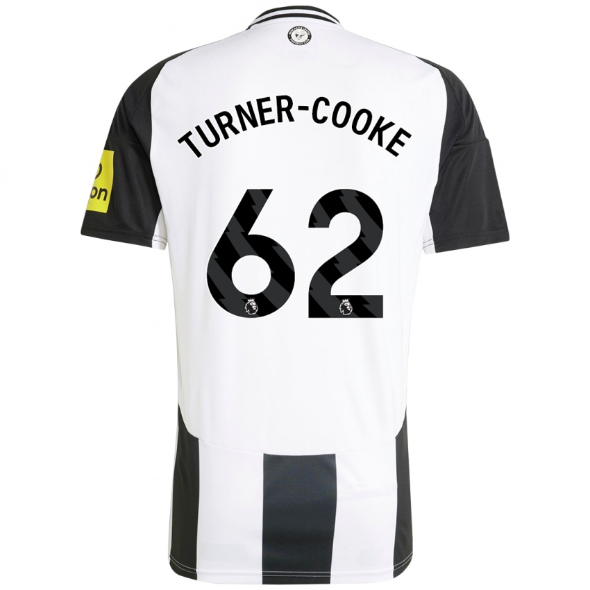 Niño Camiseta Jay Turner-Cooke #62 Blanco Negro 1ª Equipación 2024/25 La Camisa México