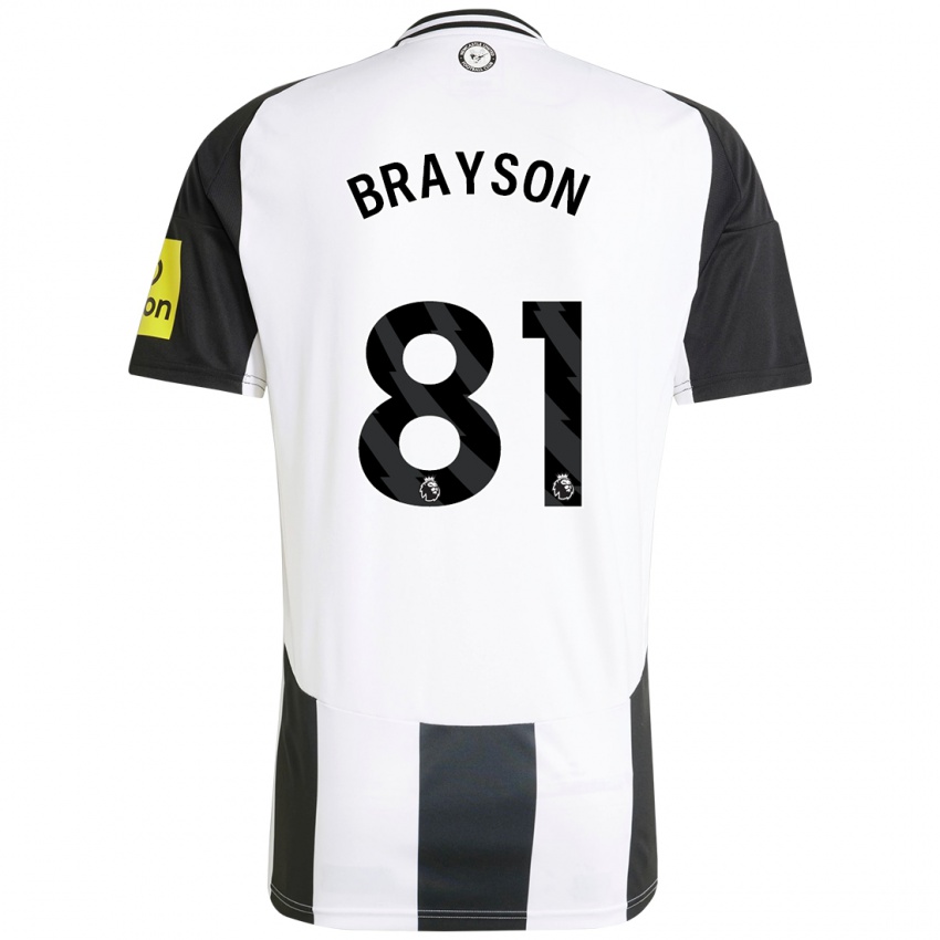 Niño Camiseta Joe Brayson #81 Blanco Negro 1ª Equipación 2024/25 La Camisa México