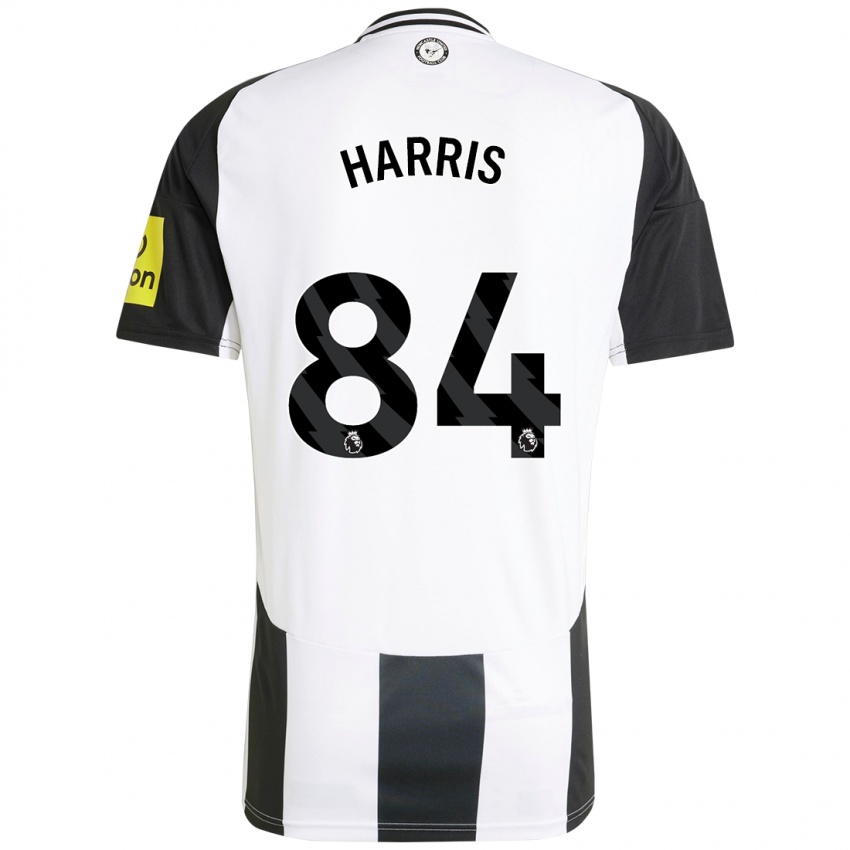 Niño Camiseta Aidan Harris #84 Blanco Negro 1ª Equipación 2024/25 La Camisa México