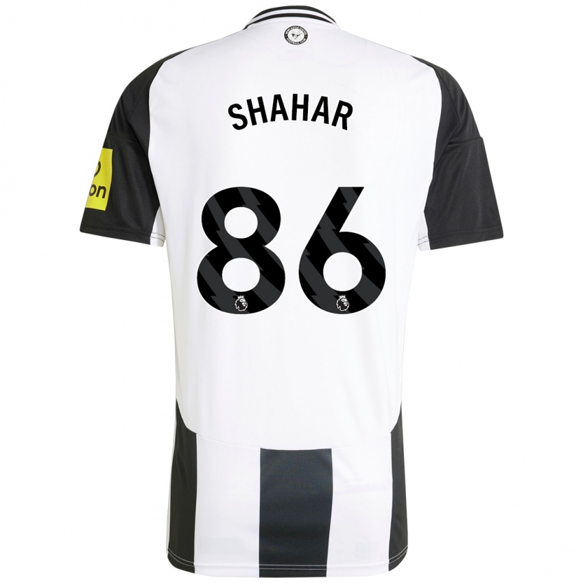 Niño Camiseta Leo Shahar #86 Blanco Negro 1ª Equipación 2024/25 La Camisa México