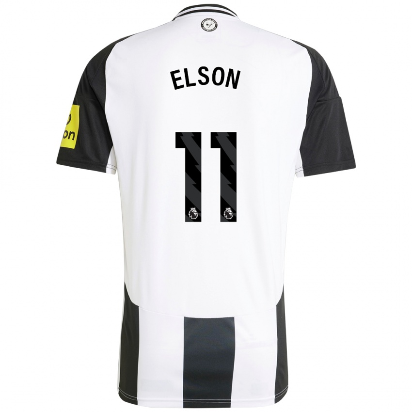 Niño Camiseta Kacie Elson #11 Blanco Negro 1ª Equipación 2024/25 La Camisa México