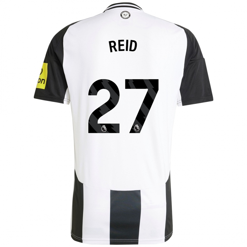 Niño Camiseta Hannah Reid #27 Blanco Negro 1ª Equipación 2024/25 La Camisa México