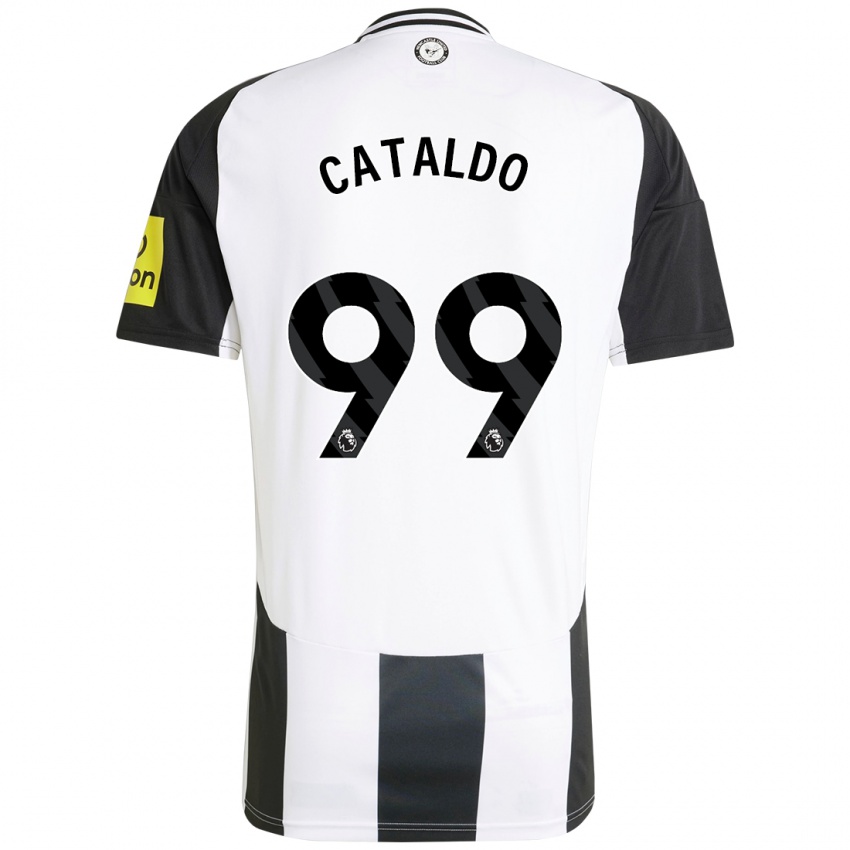 Niño Camiseta Lia Cataldo #99 Blanco Negro 1ª Equipación 2024/25 La Camisa México