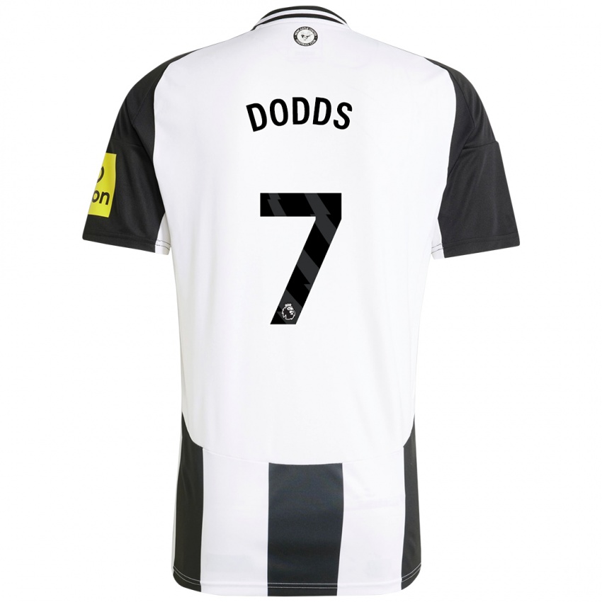 Niño Camiseta Tyler Dodds #7 Blanco Negro 1ª Equipación 2024/25 La Camisa México