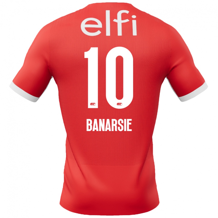 Niño Camiseta Amy Banarsie #10 Rojo Blanco 1ª Equipación 2024/25 La Camisa México