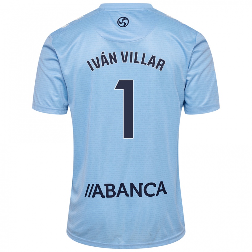 Niño Camiseta Iván Villar #1 Azul Cielo 1ª Equipación 2024/25 La Camisa México