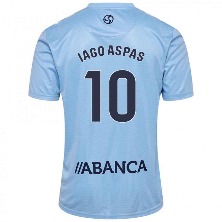 Niño Camiseta Iago Aspas #10 Azul Cielo 1ª Equipación 2024/25 La Camisa México