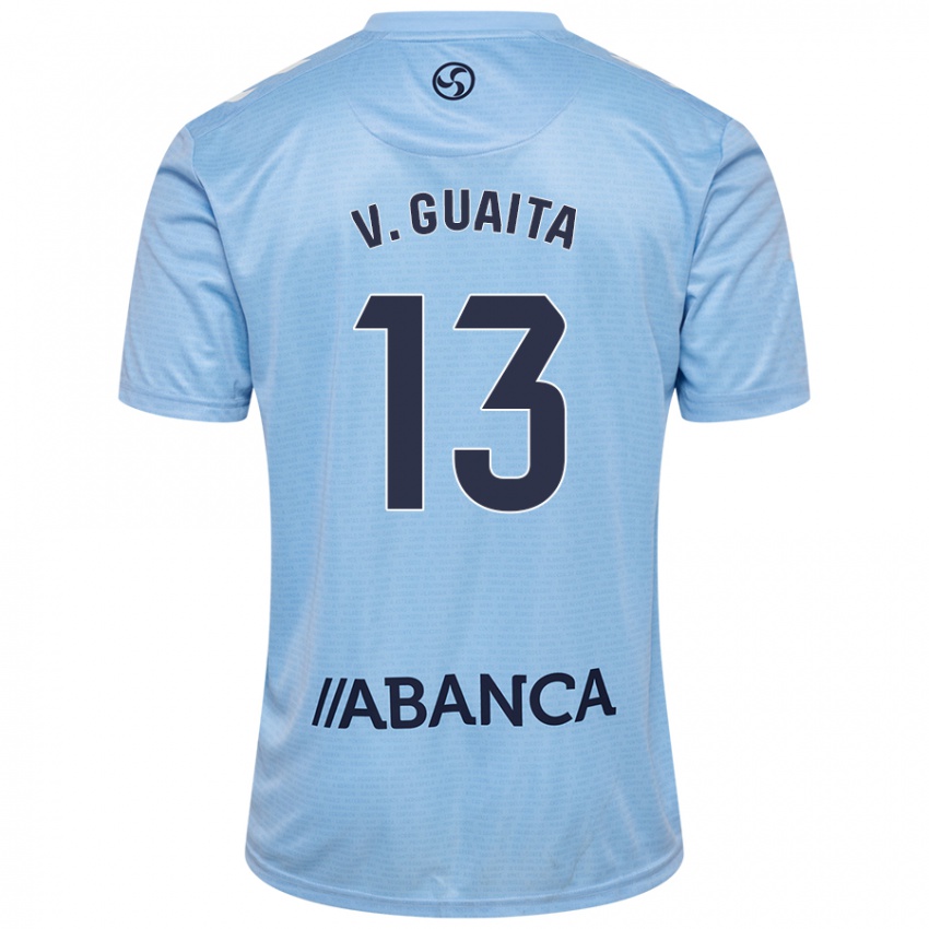 Niño Camiseta Vicente Guaita #13 Azul Cielo 1ª Equipación 2024/25 La Camisa México