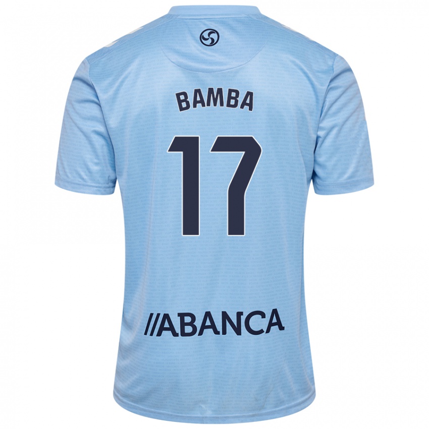 Niño Camiseta Jonathan Bamba #17 Azul Cielo 1ª Equipación 2024/25 La Camisa México