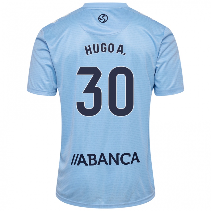 Niño Camiseta Hugo Álvarez #30 Azul Cielo 1ª Equipación 2024/25 La Camisa México