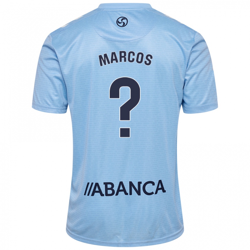 Niño Camiseta Óscar Marcos #0 Azul Cielo 1ª Equipación 2024/25 La Camisa México