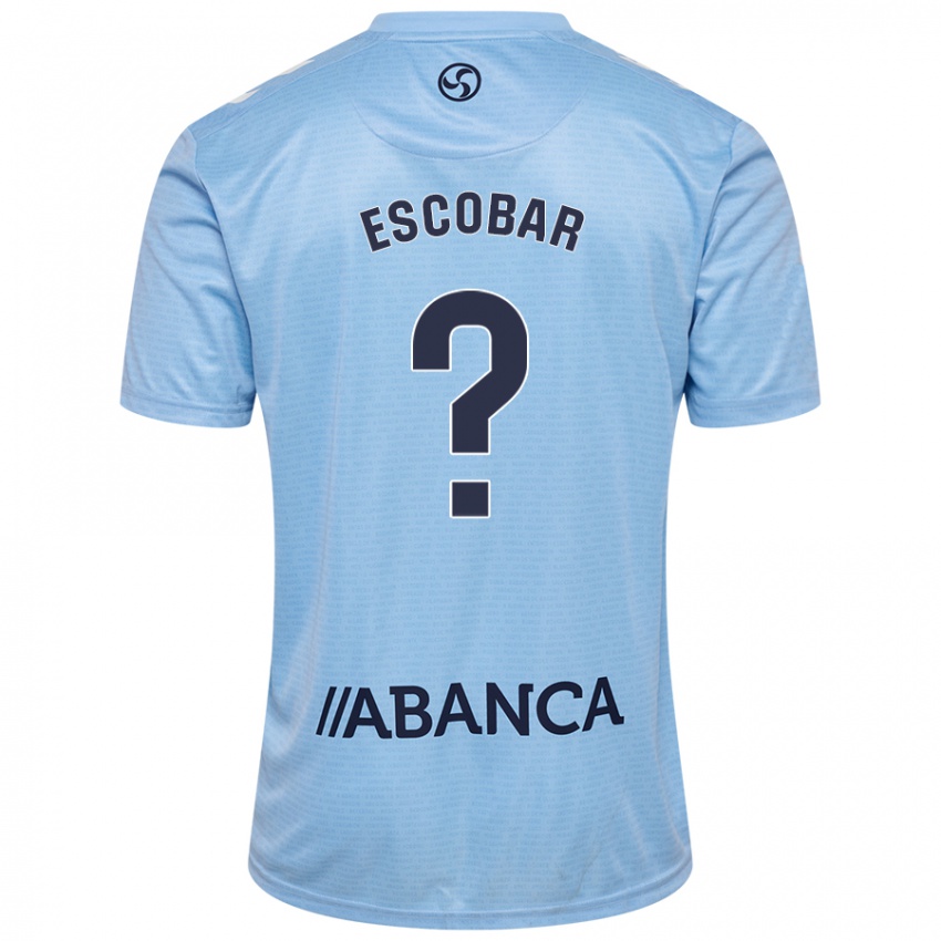 Niño Camiseta Jordi Escobar #0 Azul Cielo 1ª Equipación 2024/25 La Camisa México