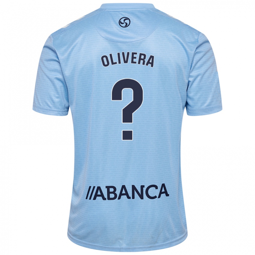 Niño Camiseta Nacho Olivera #0 Azul Cielo 1ª Equipación 2024/25 La Camisa México