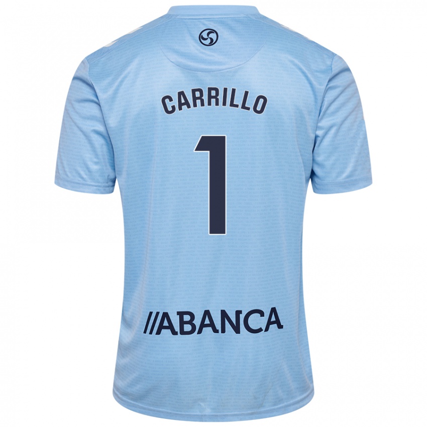 Niño Camiseta Coke Carrillo #1 Azul Cielo 1ª Equipación 2024/25 La Camisa México