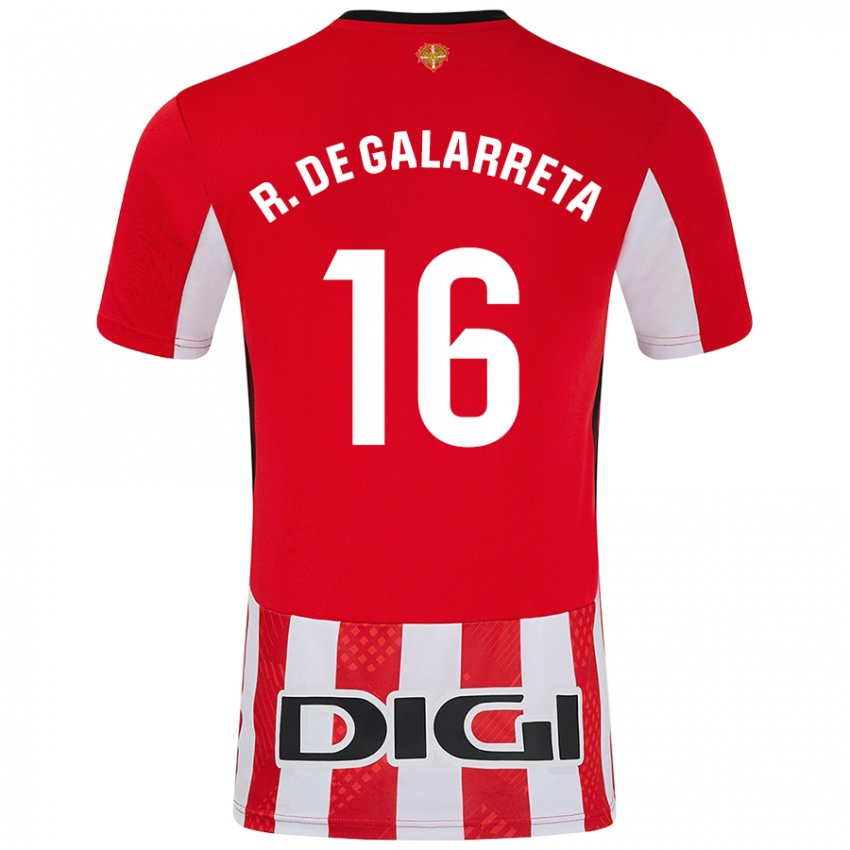 Niño Camiseta Iñigo Ruiz De Galarreta #16 Rojo Blanco 1ª Equipación 2024/25 La Camisa México