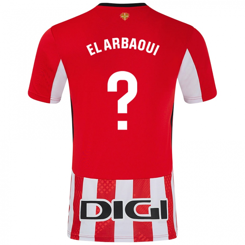 Niño Camiseta Ilyas El Arbaoui #0 Rojo Blanco 1ª Equipación 2024/25 La Camisa México