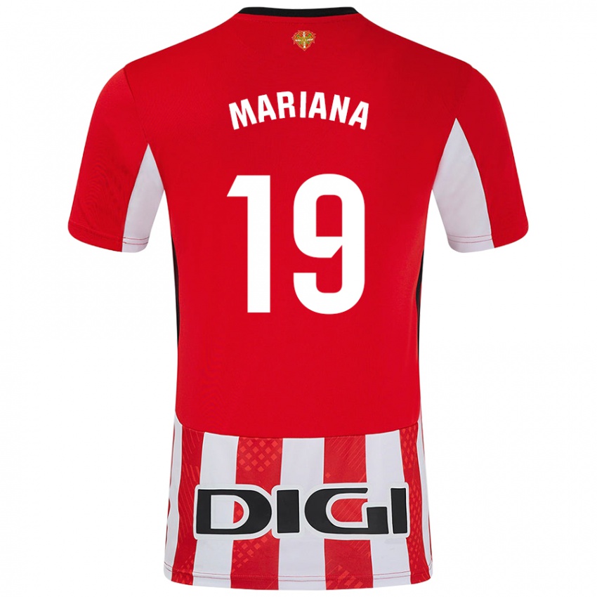 Niño Camiseta Mariana #19 Rojo Blanco 1ª Equipación 2024/25 La Camisa México