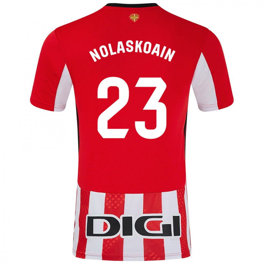 Niño Camiseta Peru Nolaskoain #23 Rojo Blanco 1ª Equipación 2024/25 La Camisa México