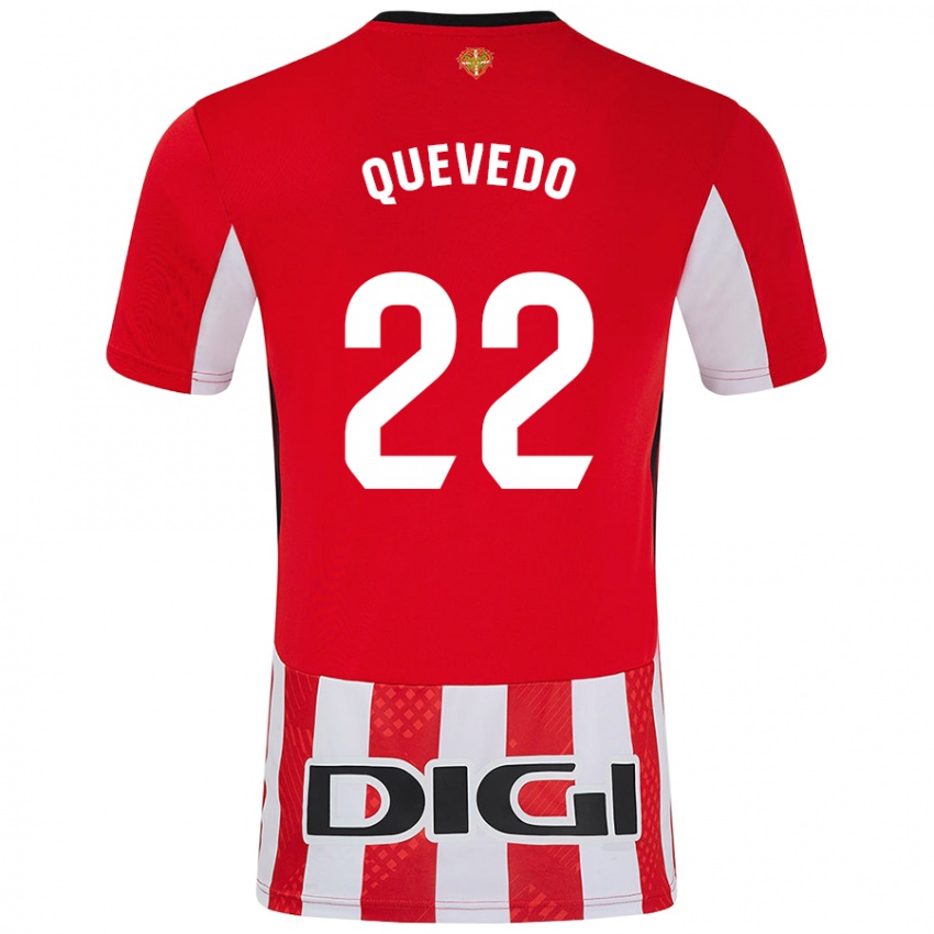 Niño Camiseta Ugaitz Quevedo #22 Rojo Blanco 1ª Equipación 2024/25 La Camisa México