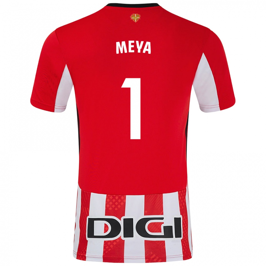 Niño Camiseta Aina Meya Bellot #1 Rojo Blanco 1ª Equipación 2024/25 La Camisa México