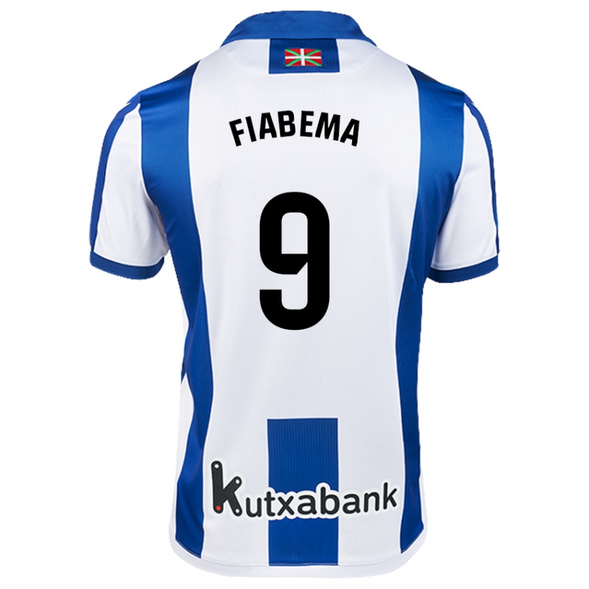 Niño Camiseta Bryan Fiabema #9 Blanco Azul 1ª Equipación 2024/25 La Camisa México