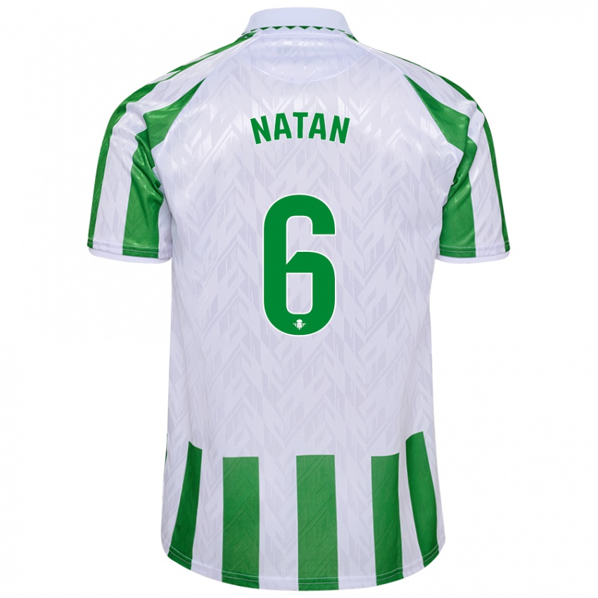 Niño Camiseta Natan #6 Verde Rayas Blancas 1ª Equipación 2024/25 La Camisa México