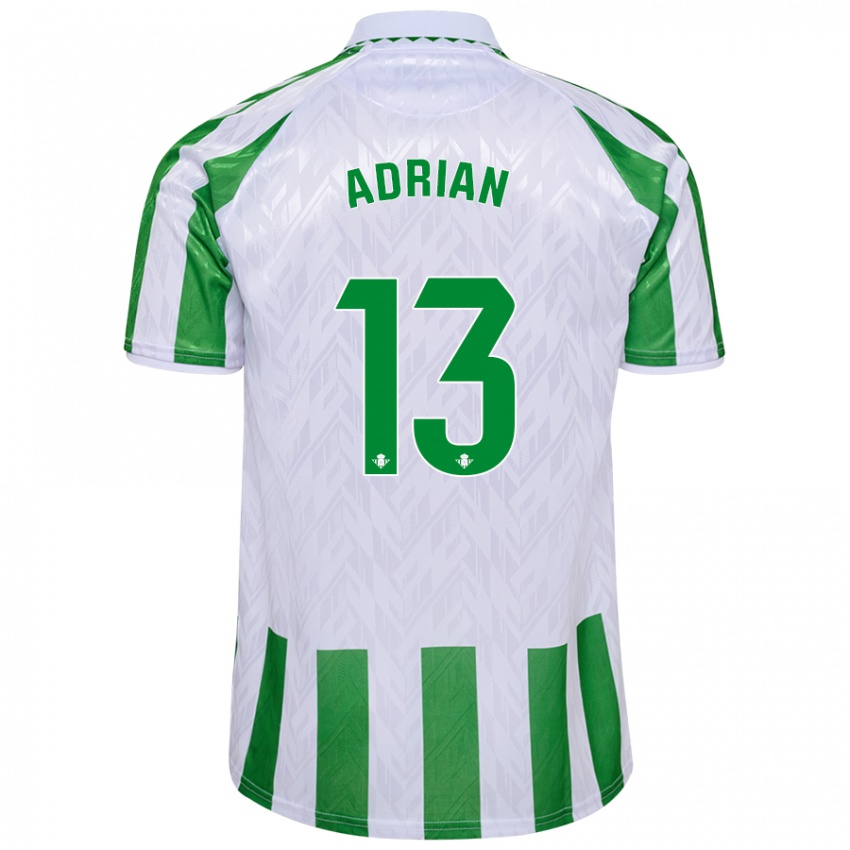 Niño Camiseta Adrian #13 Verde Rayas Blancas 1ª Equipación 2024/25 La Camisa México