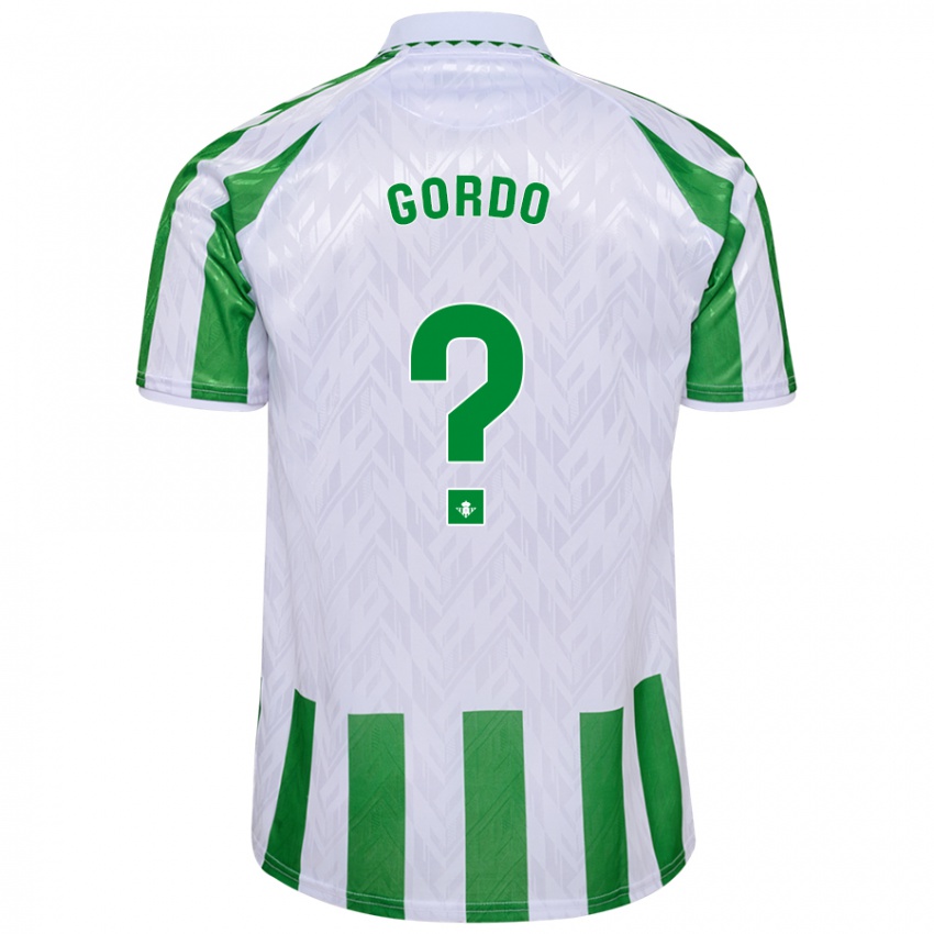 Niño Camiseta Josan Gordo #0 Verde Rayas Blancas 1ª Equipación 2024/25 La Camisa México