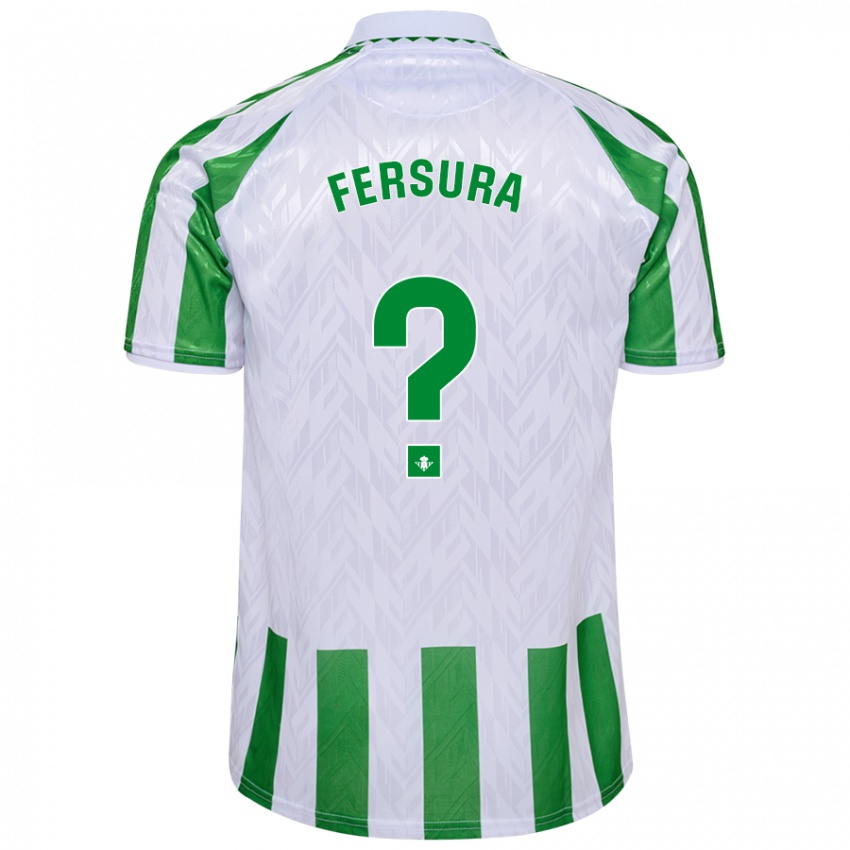 Niño Camiseta João Fersura #0 Verde Rayas Blancas 1ª Equipación 2024/25 La Camisa México