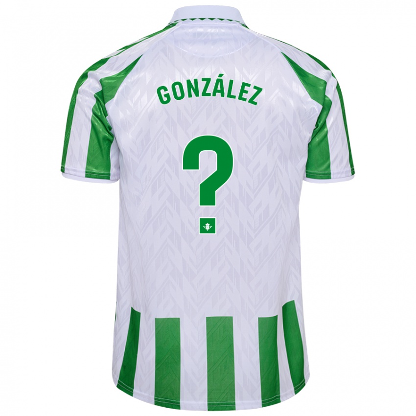 Niño Camiseta Manu González #0 Verde Rayas Blancas 1ª Equipación 2024/25 La Camisa México