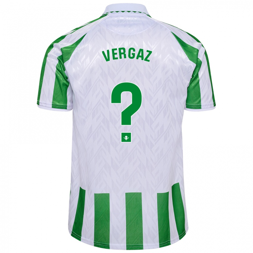 Niño Camiseta Alejandro Vergaz #0 Verde Rayas Blancas 1ª Equipación 2024/25 La Camisa México