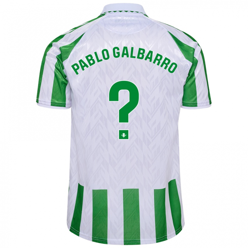 Niño Camiseta Juan Pablo Galbarro #0 Verde Rayas Blancas 1ª Equipación 2024/25 La Camisa México